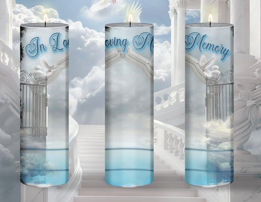 In Loving Memory Personalized Memorial Candle