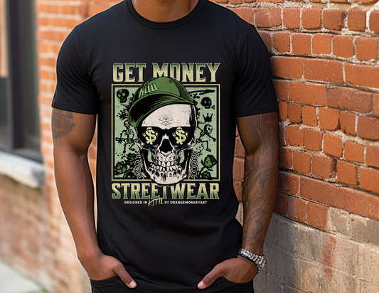 Get Money Streetwear Graphic T-Shirt