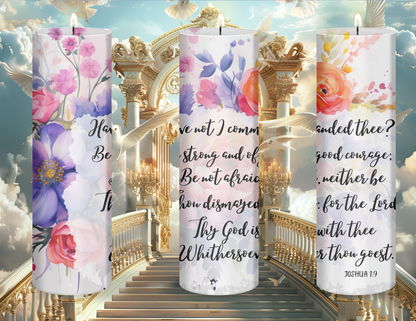 Joshua 1:9 Prayer Candle (24 oz)