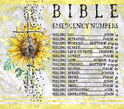 Bible Emergency Numbers Prayer Candle