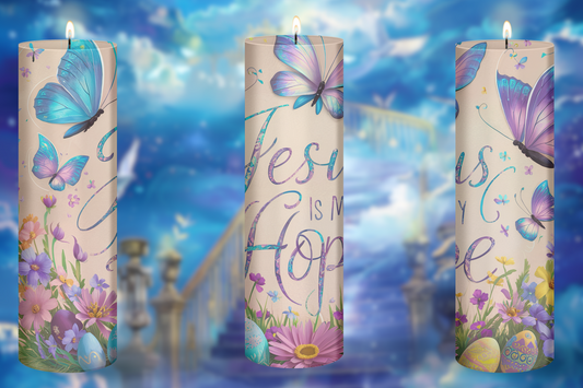 Jesus Is My Hope Prayer Candle